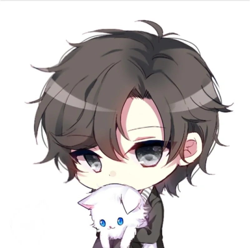 Bộ ảnh anime chibi nam cute chất như nước cất