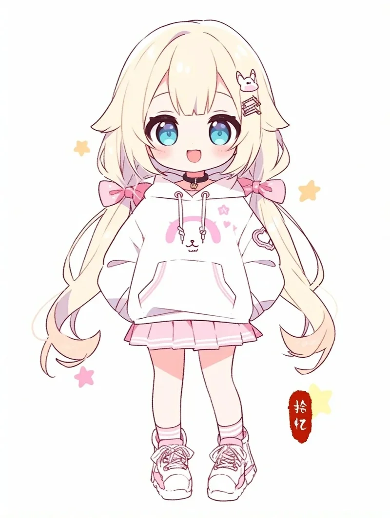 Không thể rời mắt khỏi hình nữ cute chibi đáng yêu