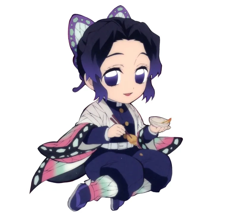 Kochou shinobu chibi siêu dễ thương và ấn tượng