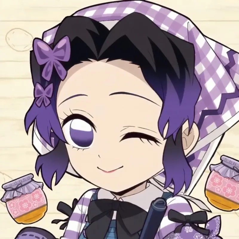 Shinobu kochou chibi đáng yêu cho bộ sưu tập anime của bạn