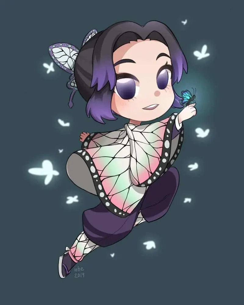 Shinobu chibi manga cực kỳ dễ thương cho những fan anime