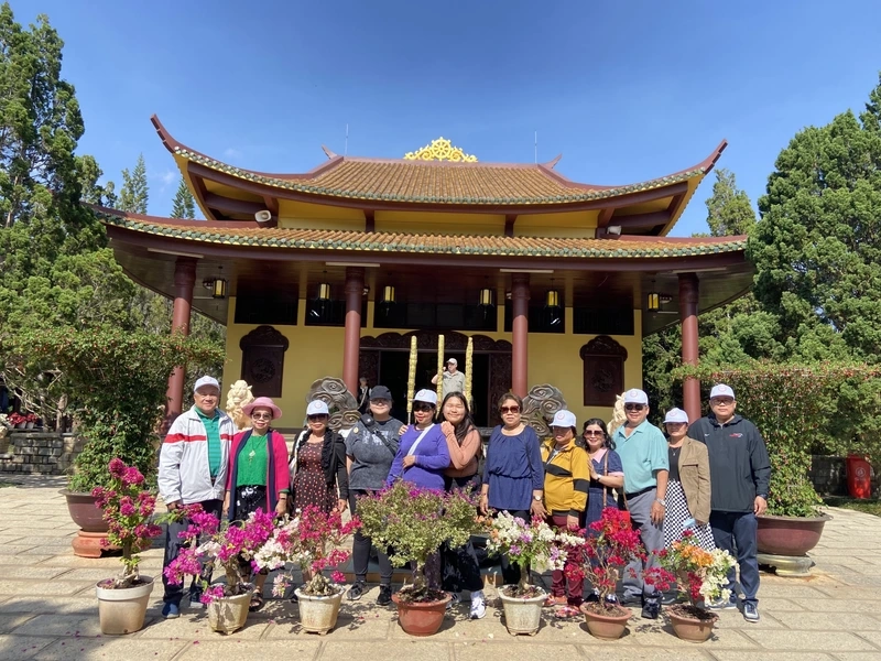 Góc bình yên trong ảnh thiền viện trúc lâm đà lạt