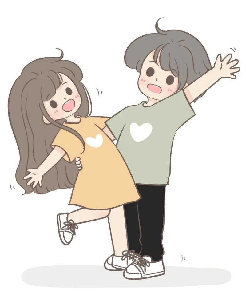 Chiêm ngưỡng hình chibi cute cặp ngọt ngào