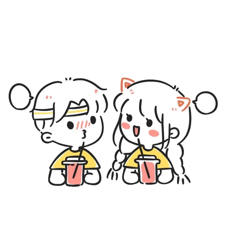 Ngắm nhìn cặp đôi chibi cute siêu dễ thương