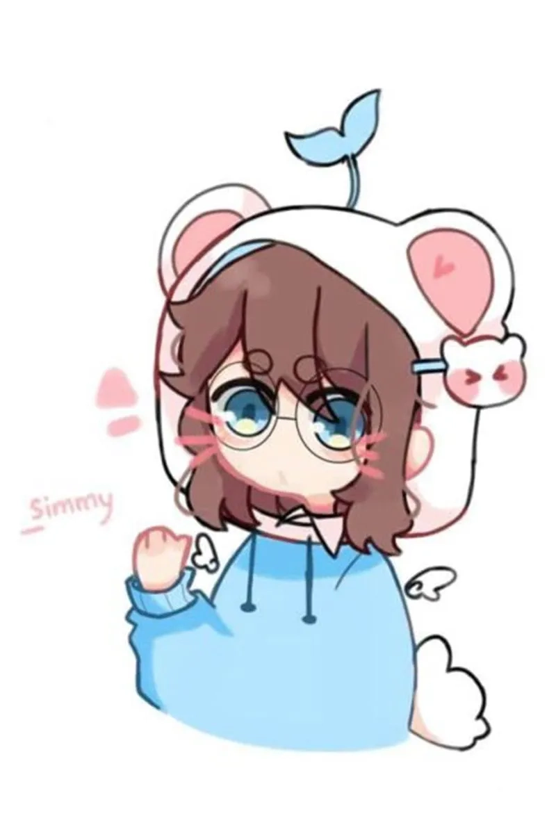 Hình chị simmy chibi dễ thương không thể thiếu trong bộ sưu tập