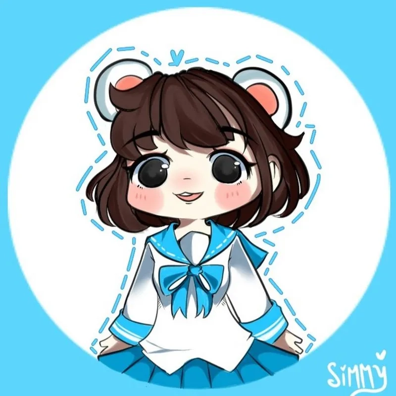 Hình simmy chibi đẹp ngất ngây, cực kỳ dễ thương