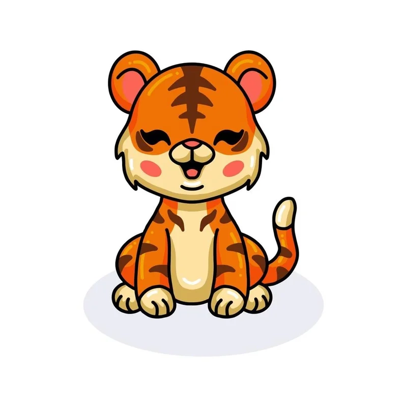 Tiger hổ chibi cute là hình ảnh không thể thiếu trong bộ sưu tập của bạn