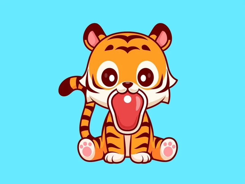 Mặt hổ chibi siêu dễ thương sẽ khiến bạn không thể rời mắt