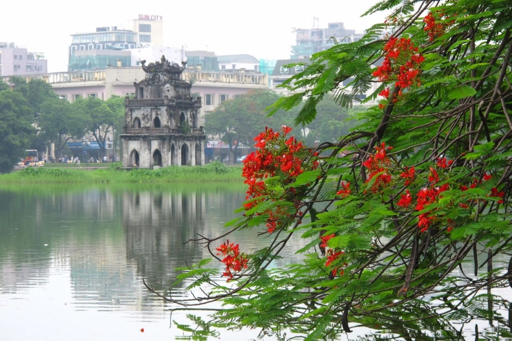 Dạo bước giữa cảnh đẹp hồ gươm lãng mạn
