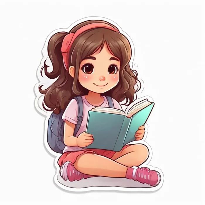 Gợi ý tạo hình cô gái đọc sách chibi đẹp như mơ