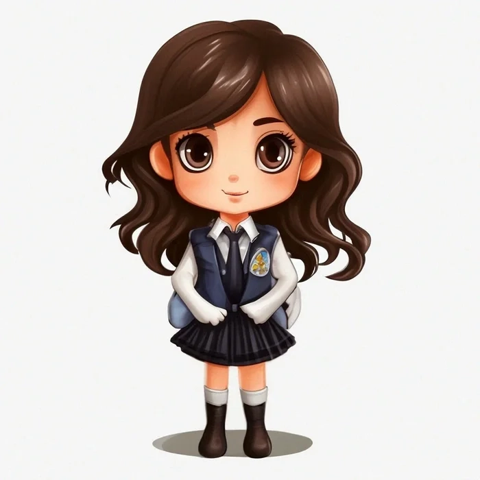 Bộ ảnh chibi học sinh nữ đẹp không góc chết