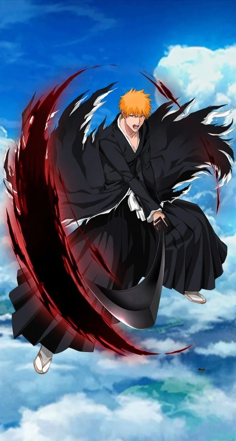 Hình ảnh Ichigo Kurosaki trong anime mang đến cảm giác mạnh mẽ