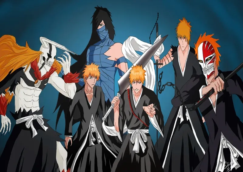 Cảnh Ichigo Kurosaki Bankai cực kỳ kịch tính trong anime Bleach