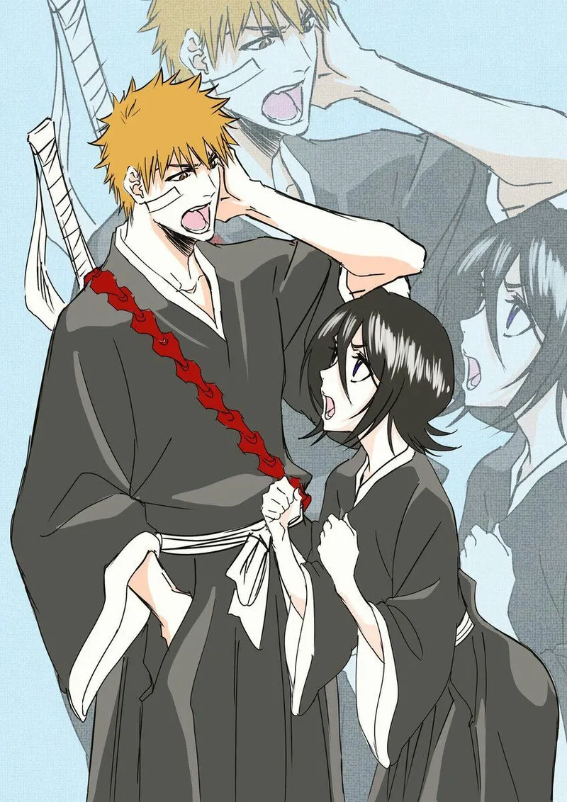 Ichigo và Rukia luôn bên nhau vượt qua mọi khó khăn trong Bleach