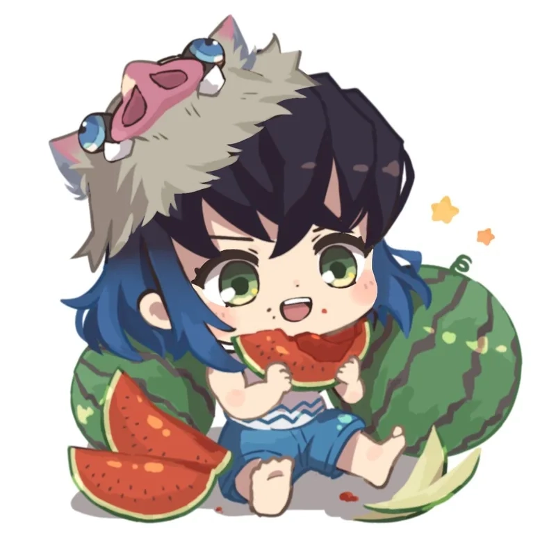 Ngắm ngay bộ hình inosuke chibi siêu xịn xò