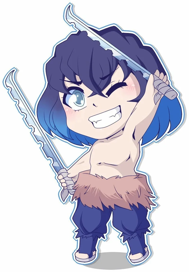 Không thể bỏ qua phiên bản demon slayer inosuke chibi