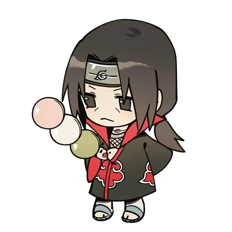 Itachi Uchiha chibi đáng yêu nhưng vẫn giữ vẻ huyền bí