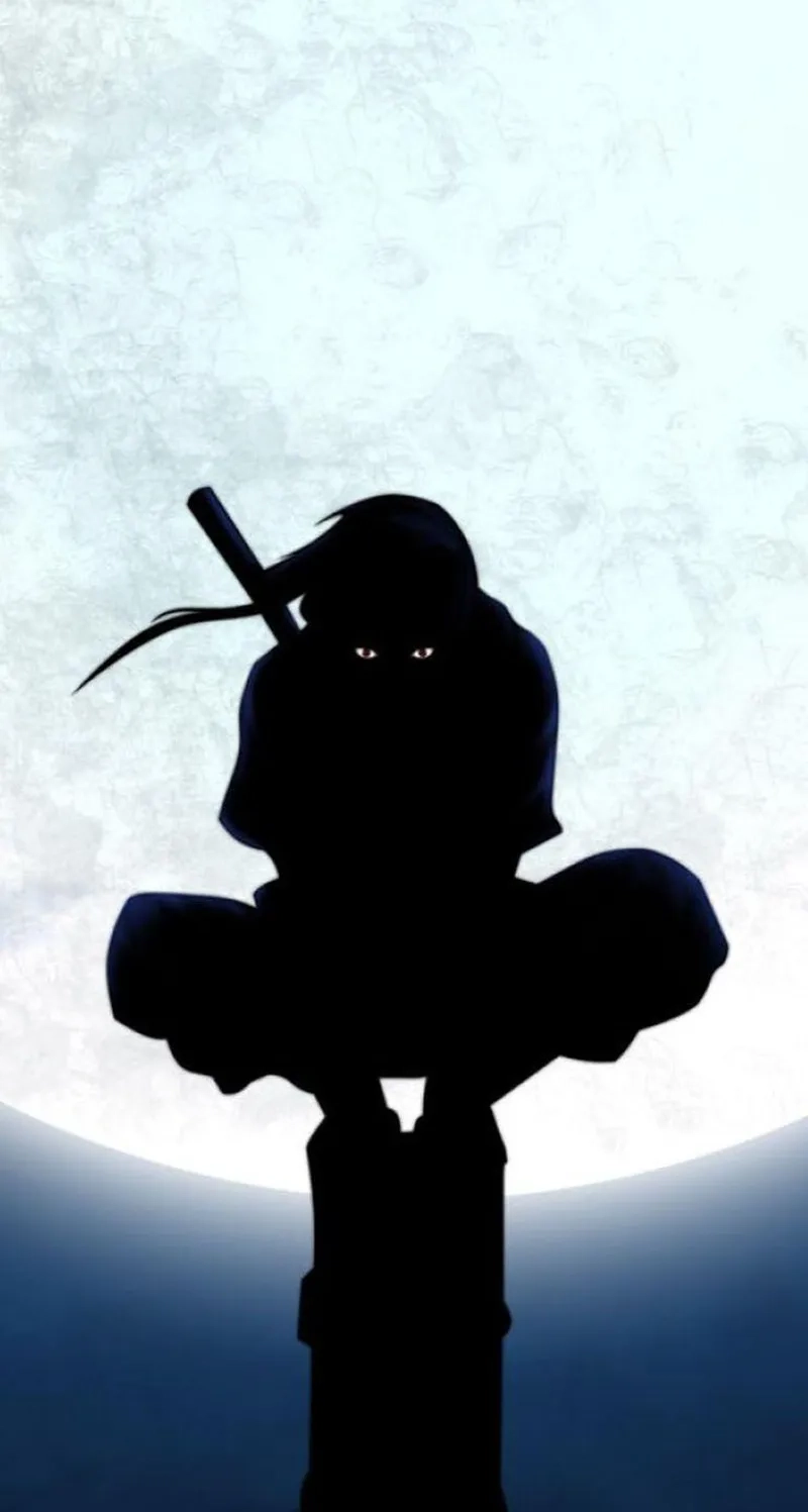 Silhouette Itachi là hình ảnh nghệ thuật được yêu thích