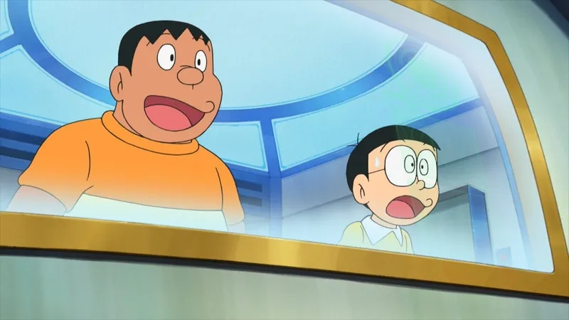 Chaien và Nobita có những trận đấu đầy hài hước và bất ngờ