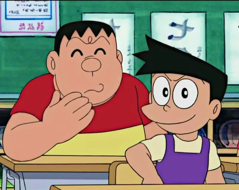 Jaian và Suneo tạo nên những trận chiến đầy vui nhộn trong Doraemon