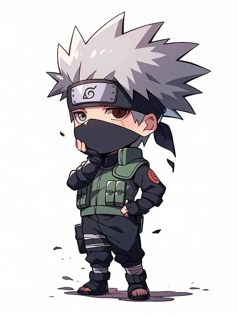 Ghim ngay bộ chibi Kakashi làm avatar cute
