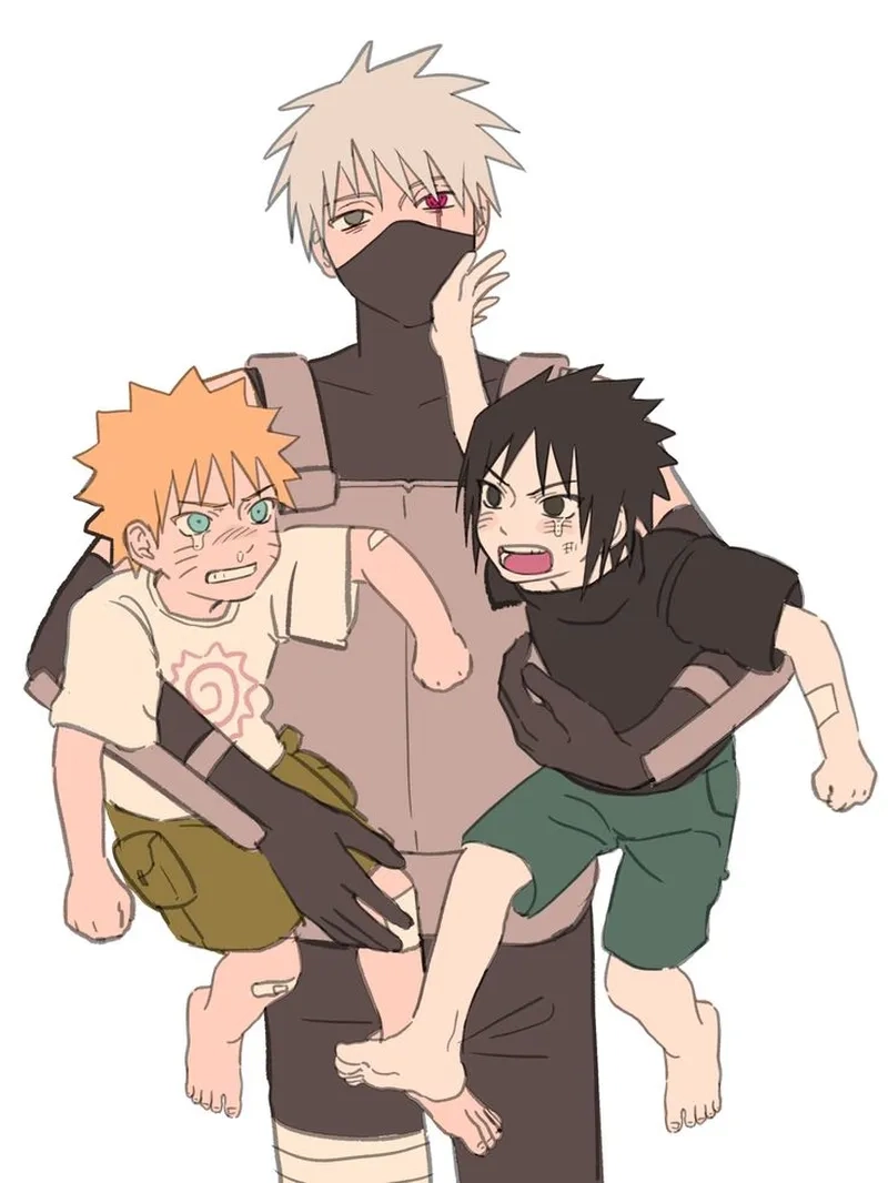 Bộ ba huyền thoại Naruto Sasuke Kakashi không thể thay thế