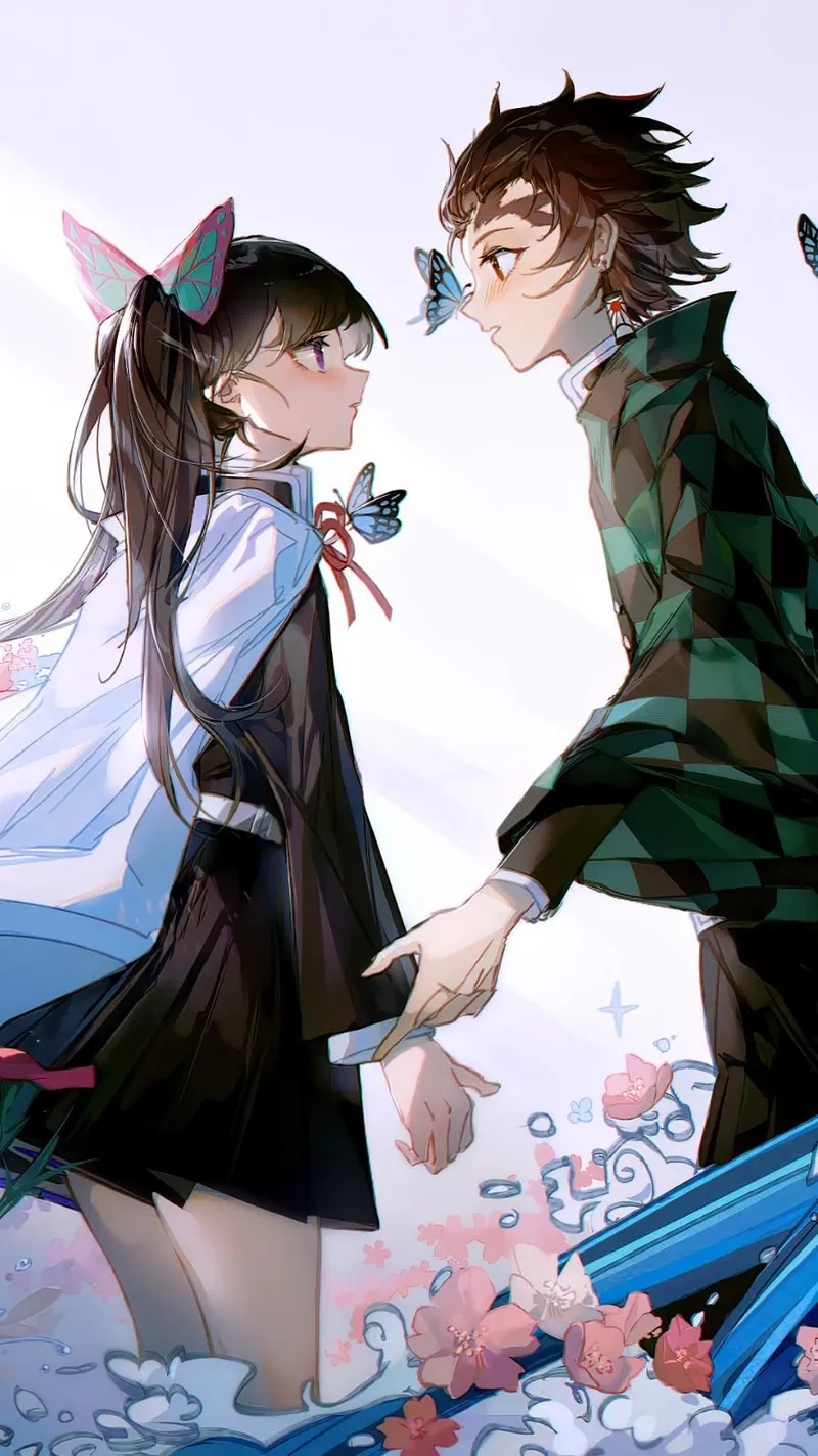Cảm xúc thăng hoa trong từng hình ảnh Tanjiro x Kanao Wallpaper