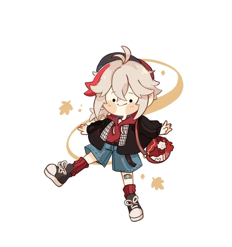 Kazuha chibi png siêu dễ thương và chất lượng cao