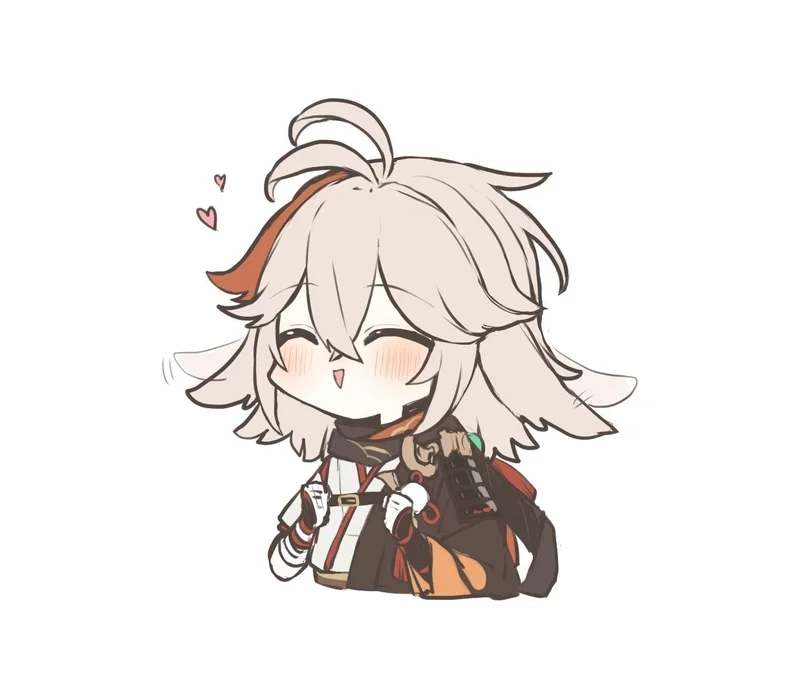 Kazuha chibi png transparent dễ dàng sử dụng cho thiết kế sáng tạo