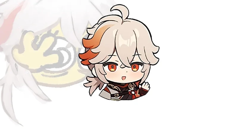 Kazuha chibi transparent là lựa chọn tuyệt vời cho những bức ảnh không nền