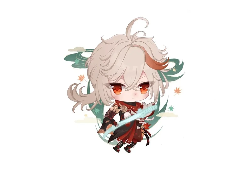 Imagenes de kazuha chibi với những bức tranh đầy sắc màu và đáng yêu