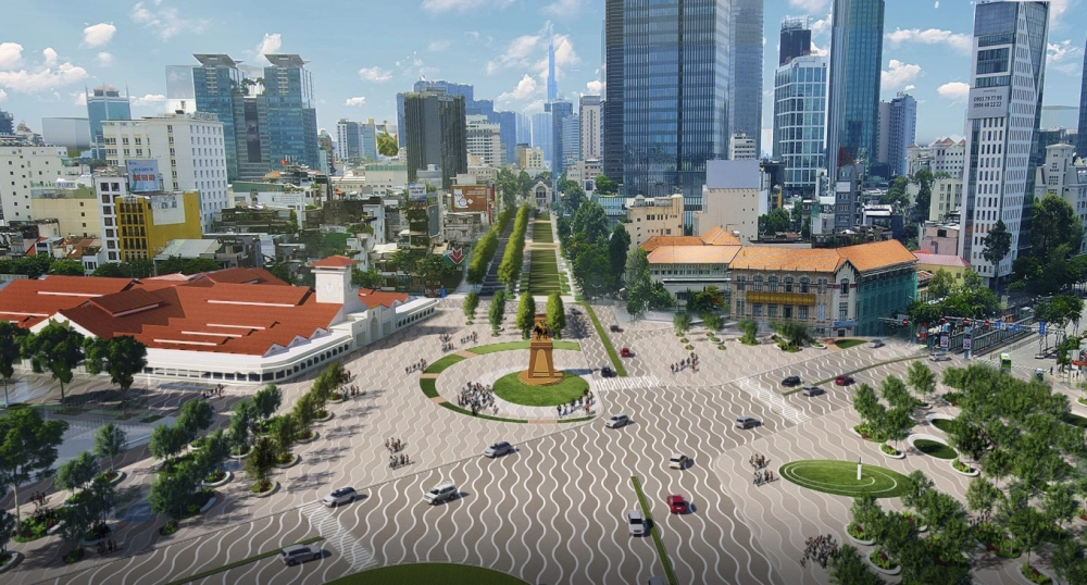Khám phá quảng trường chợ bến thành sôi động