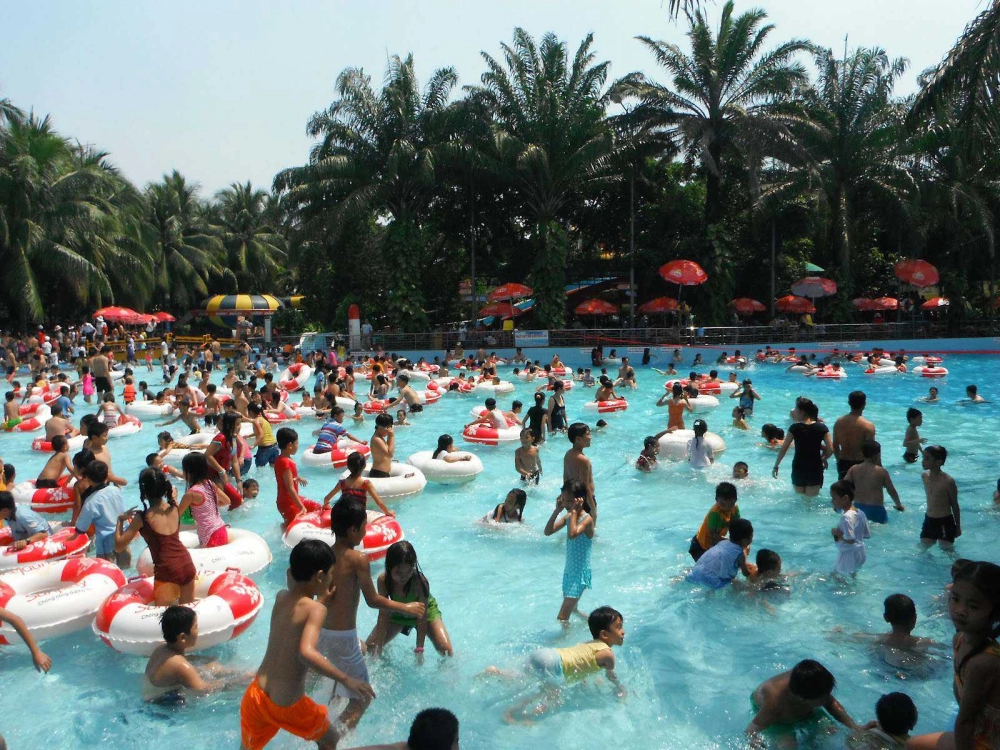Trải nghiệm cực đã tại công viên nước đầm sen hồ chí minh
