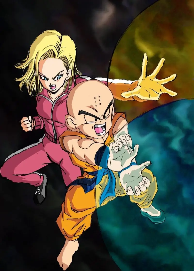 Krillin and Android 18 là cặp đôi hoàn hảo trong thế giới Dragon Ball