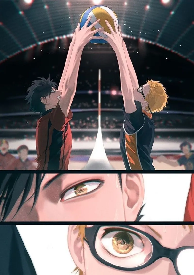 Tsukishima x Kuroo luôn mang đến những tình huống hài hước và thú vị