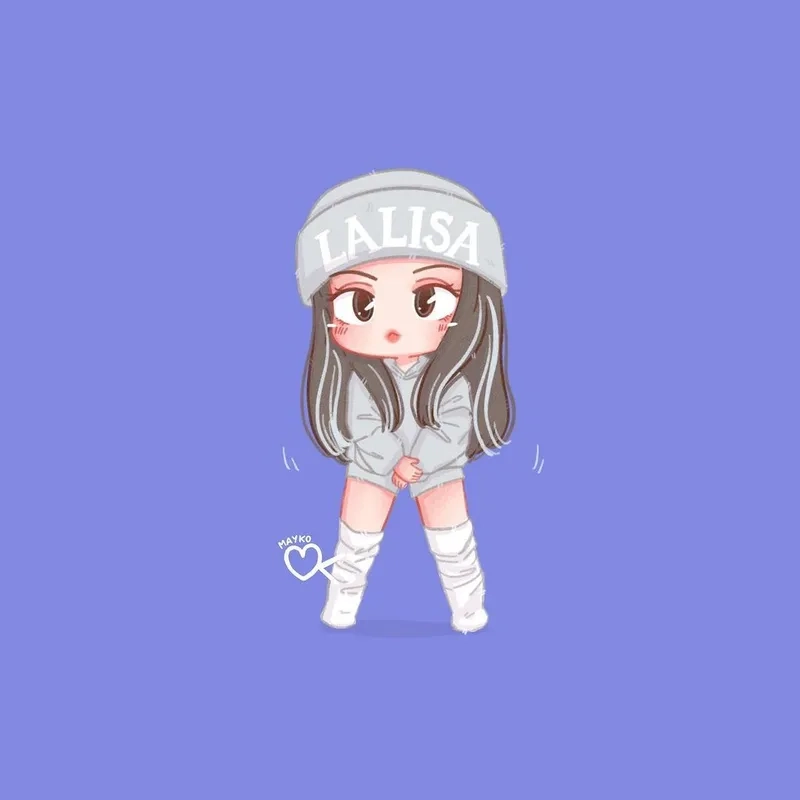 Cùng thử vẽ lisa blackpink chibi cực cute nhé