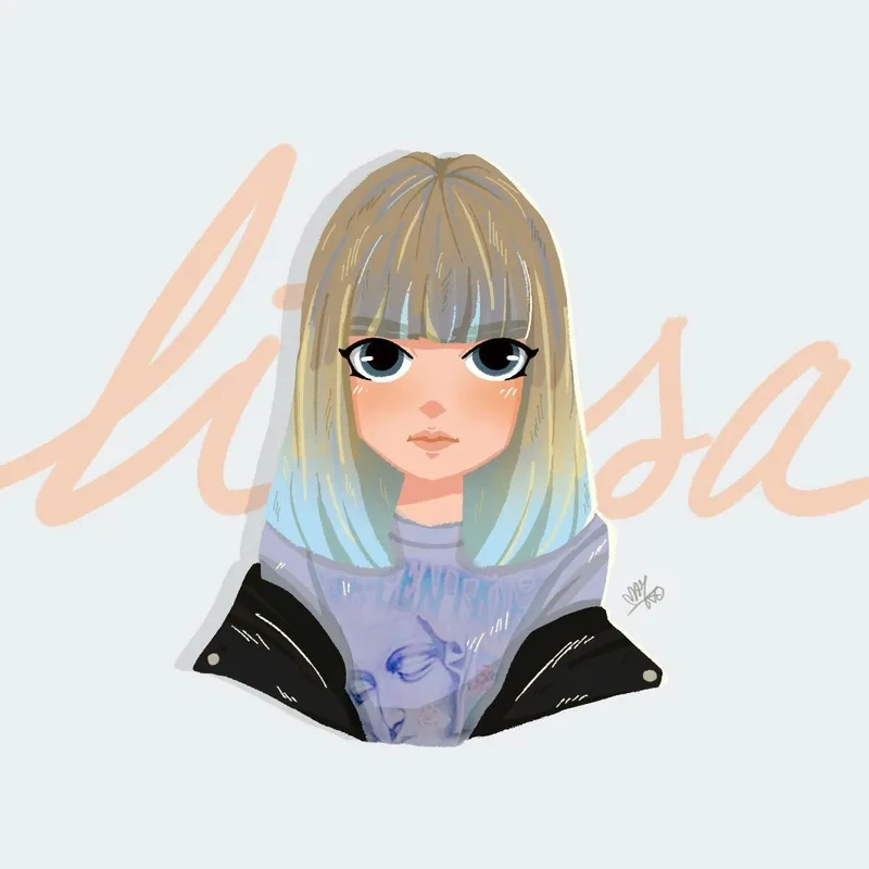 Ngắm nhìn lisa black pink chibi trong phong cách siêu dễ thương