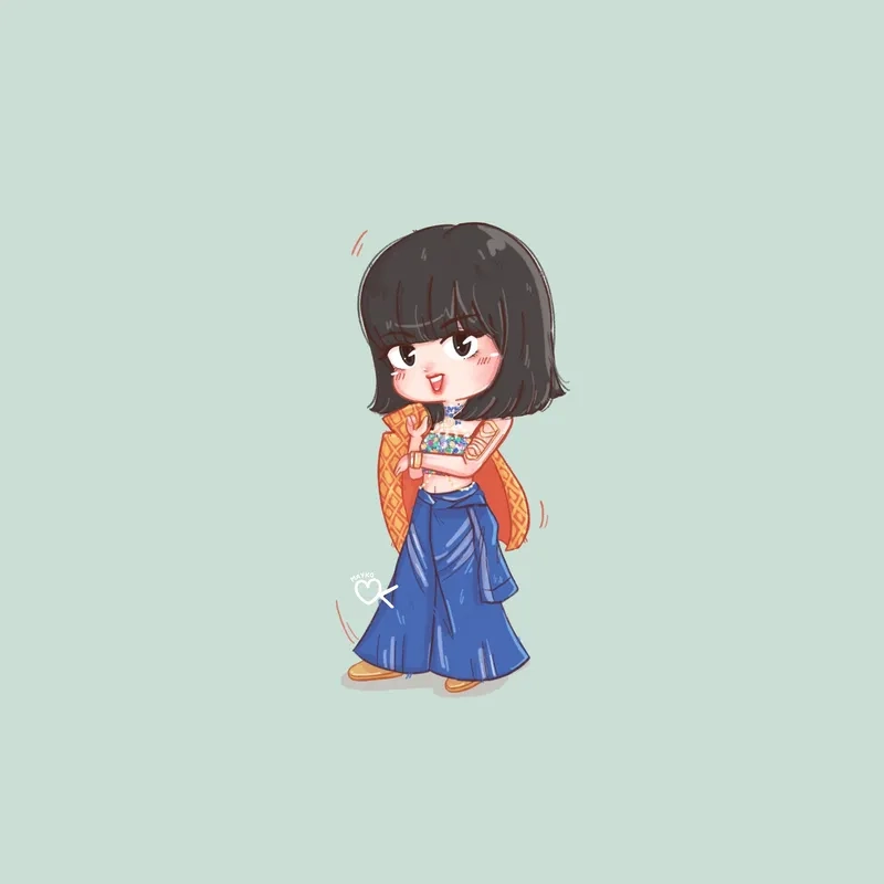 Bộ sưu tập hình lisa chibi cute dành riêng cho fan Lisa