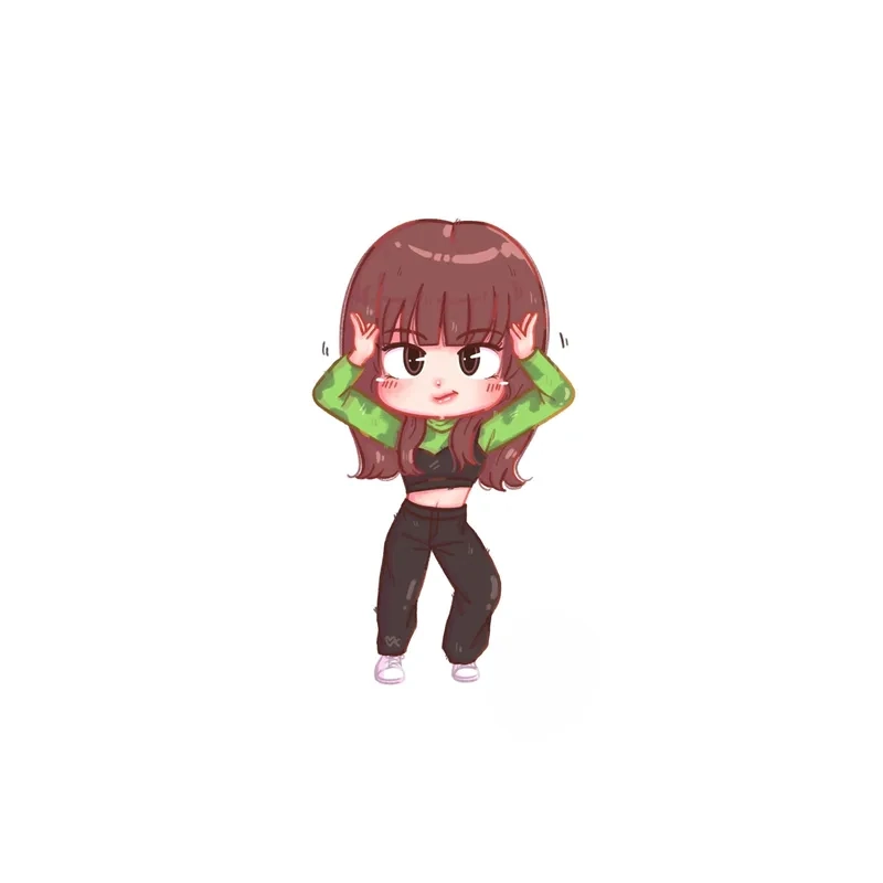 Thử ngay hình vẽ lisa chibi với nét cực dễ thương