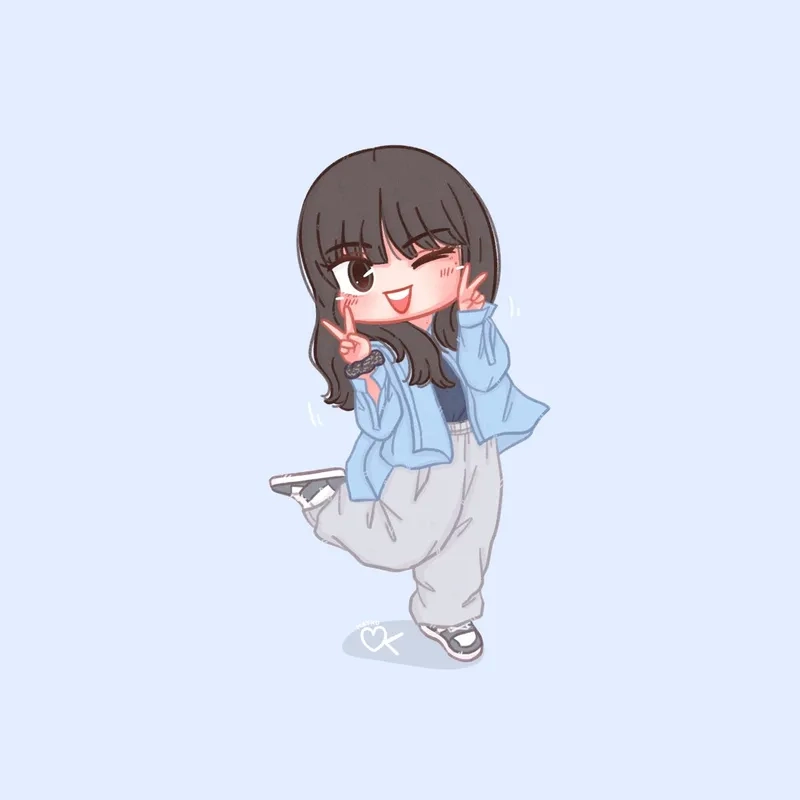 Cùng ngắm ảnh lisa blackpink cute chibi siêu ngầu
