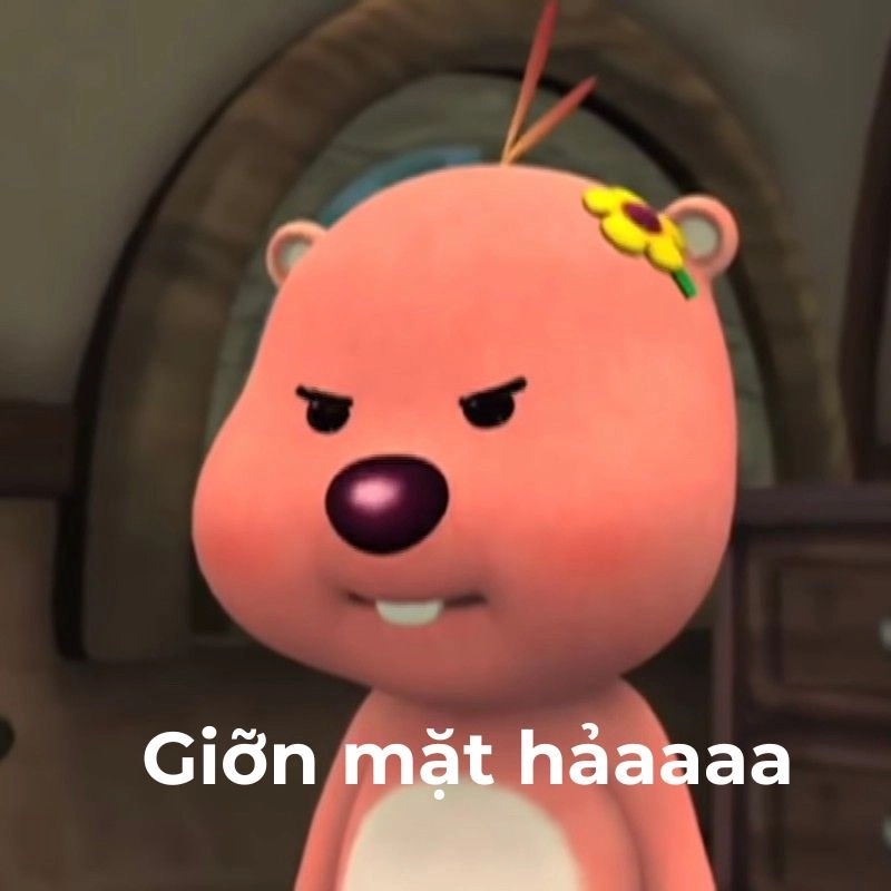 Meme loopy tức giận lầy lội nhưng vẫn cực cute