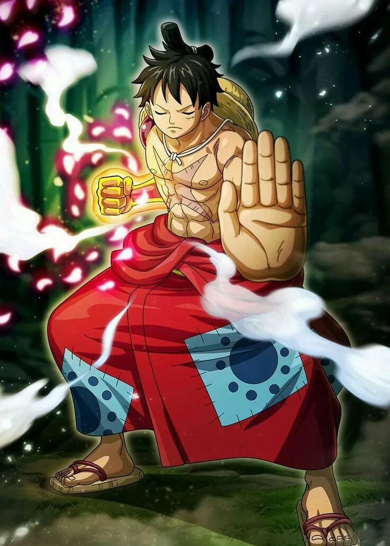 Luffy Wano Quốc trang phục truyền thống