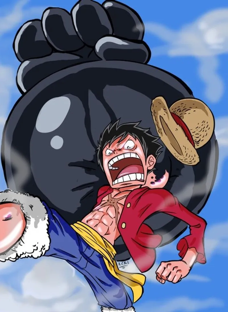 Luffy Gear 3 trong anime One Piece