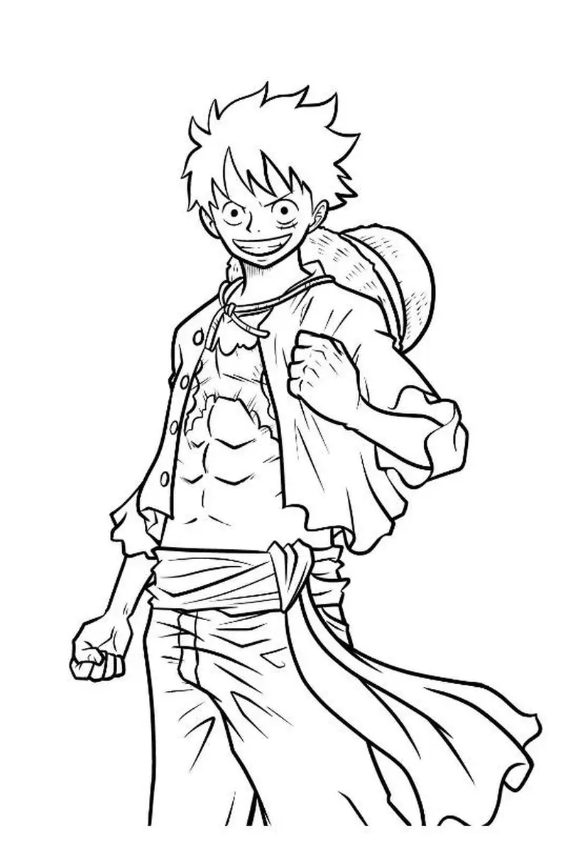 Fan cực mê Luffy dễ vẽ đáng yêu
