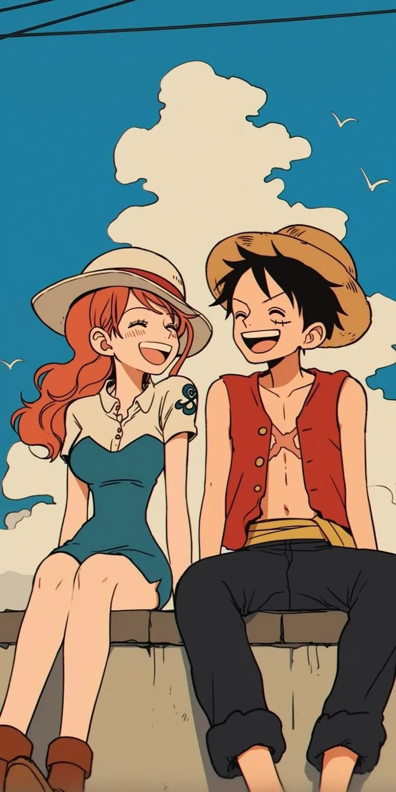 Những khung truyện cảm xúc trong Luffy Nami truyện tranh