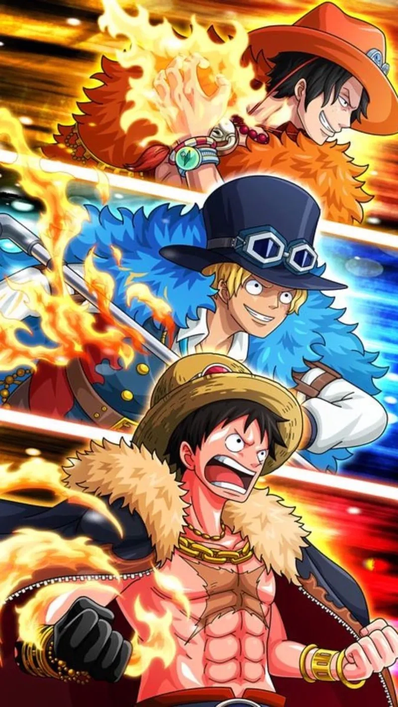 Bộ ba huyền thoại Luffy Ace Sabo gắn kết không thể tách rời