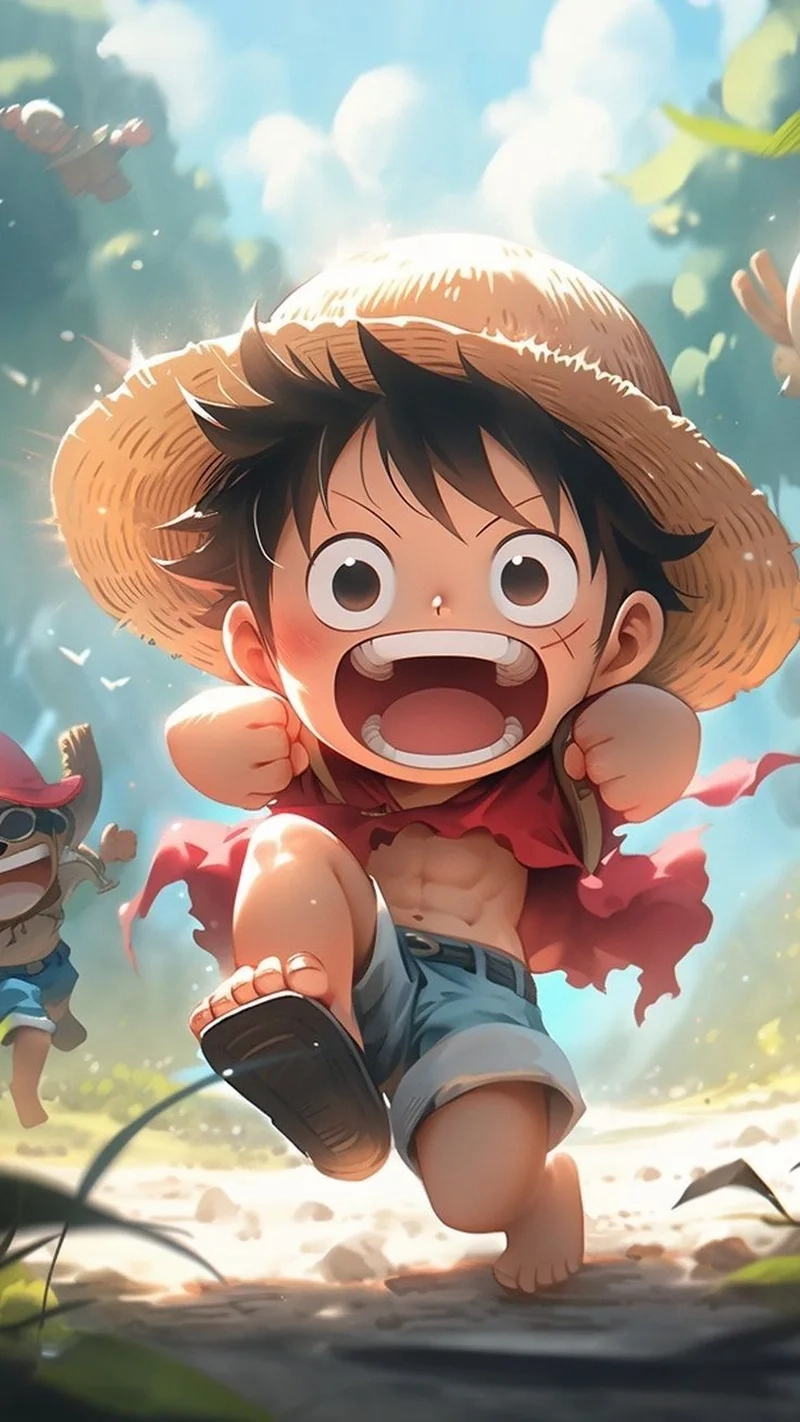 Thiết kế cực đỉnh với bộ luffy chibi png miễn phí tải