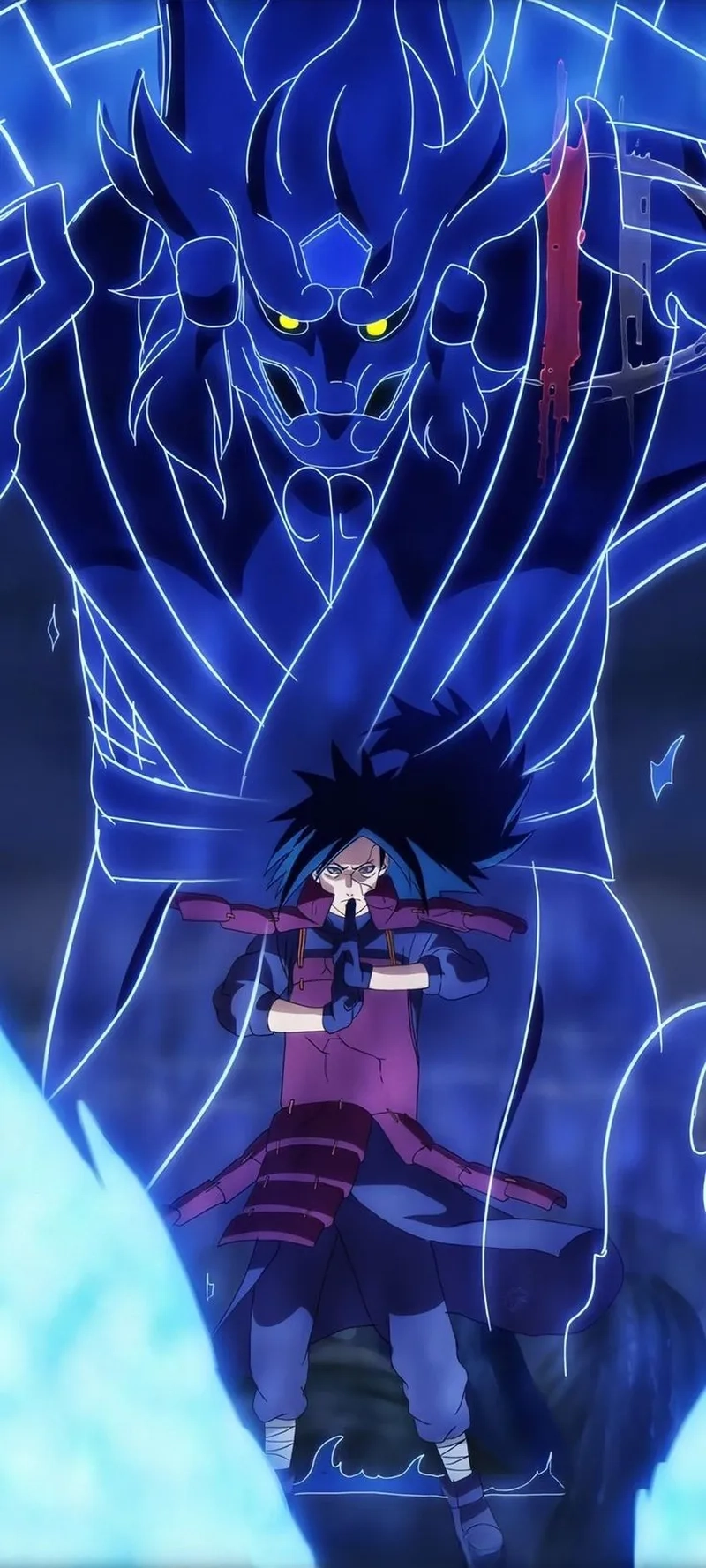 Cảnh chiến đấu mãn nhãn từ Susanoo Madara manga