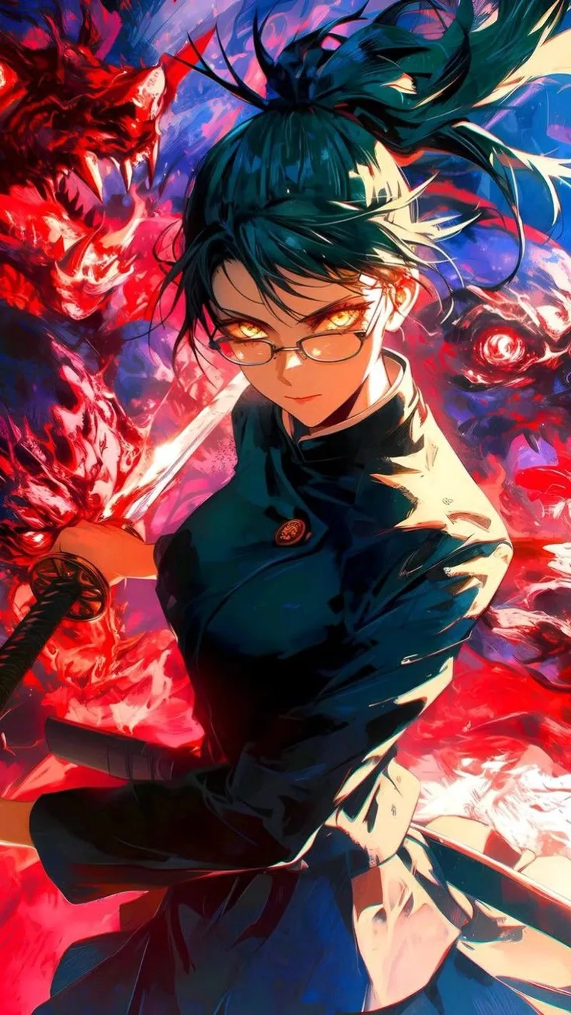 Anime Maki Zenin là một trong những nhân vật mạnh mẽ nhất