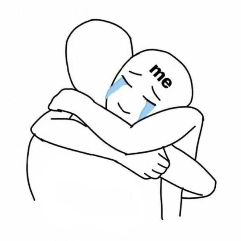 Cảm động bởi meme mèo ôm an ủi cực kỳ ấm áp